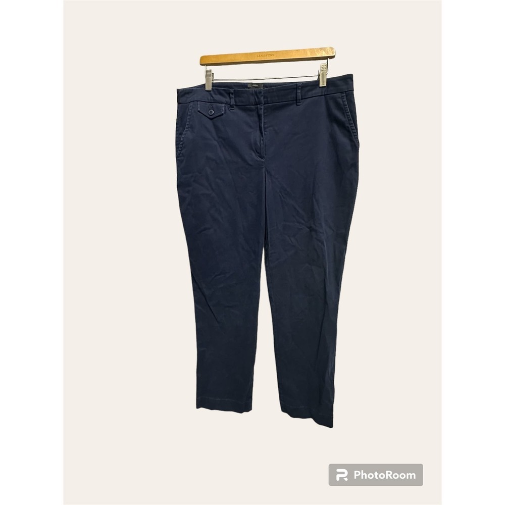 Talbots Curvy Navy straight Pants‎ Women Size 14